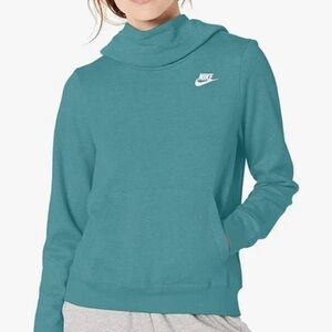 Nike Teal Cowl Neck Sweater